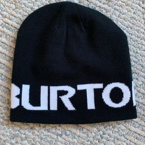 Reversible Black and White Burton Beanie